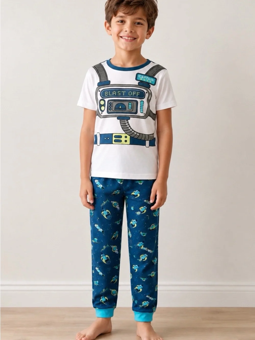 Carter’s Astronaut Short Sleeve Pajama Set Size 8